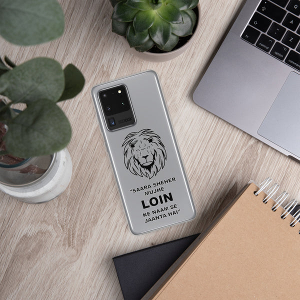 Samsung Case Lion Transparent