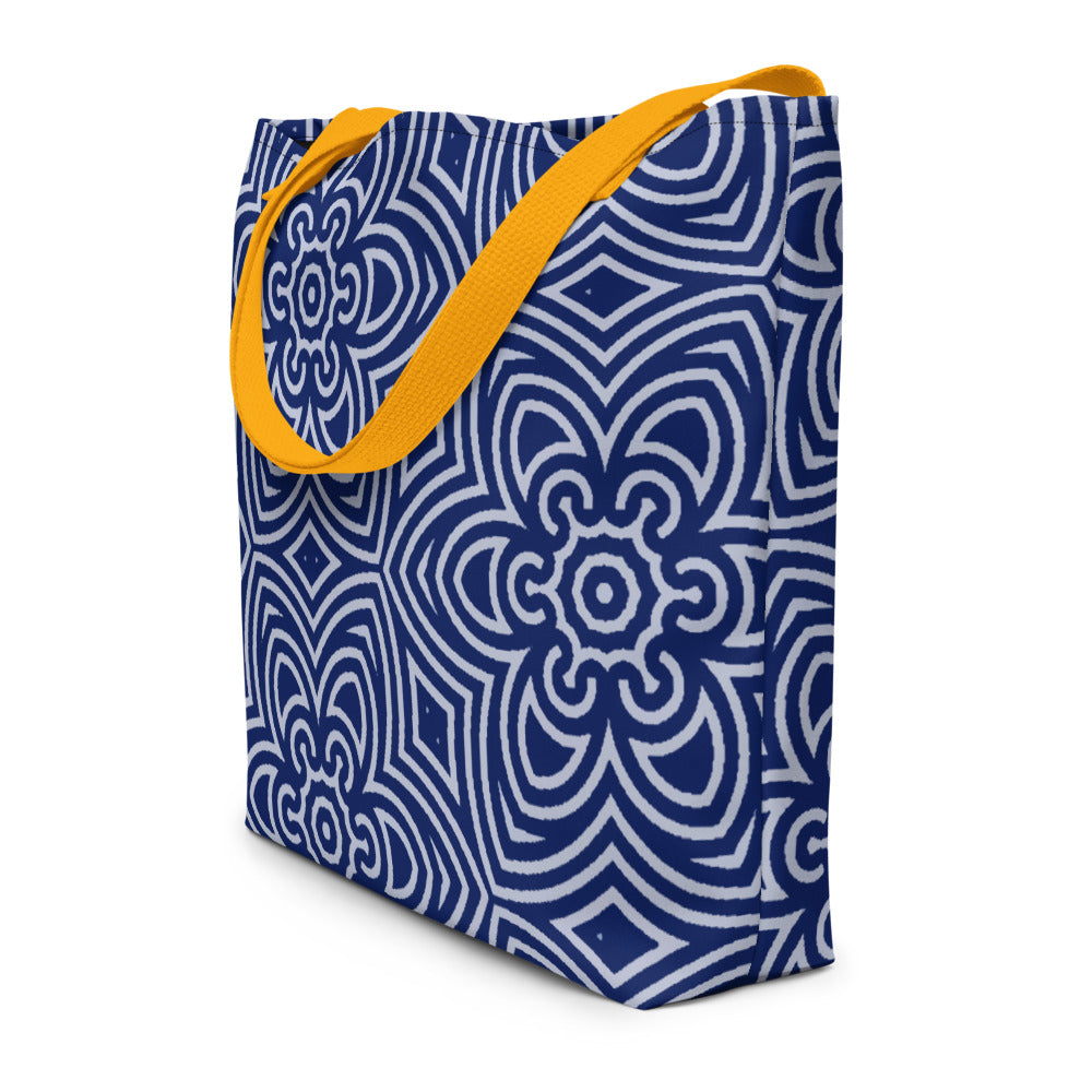 Traditional South Asian Mandala Design Beach Bag