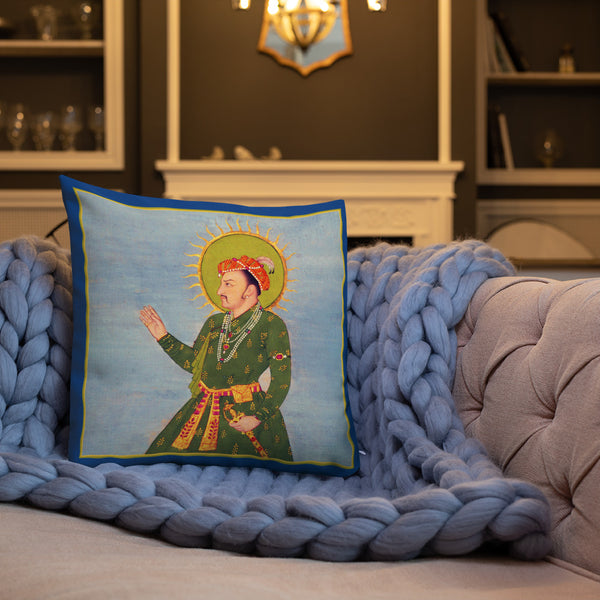 Vintage Art Print  Decorative Throw Pillow / Cushion including insert, 18x18  & 22x22 inches Jahangir 2