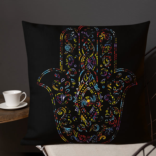 Antique Art Print Decorative Throw Pillow & Cushion - Hamsa