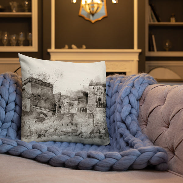Antique Art Print Decorative Throw Pillow & Cushion Ranthambore Rug