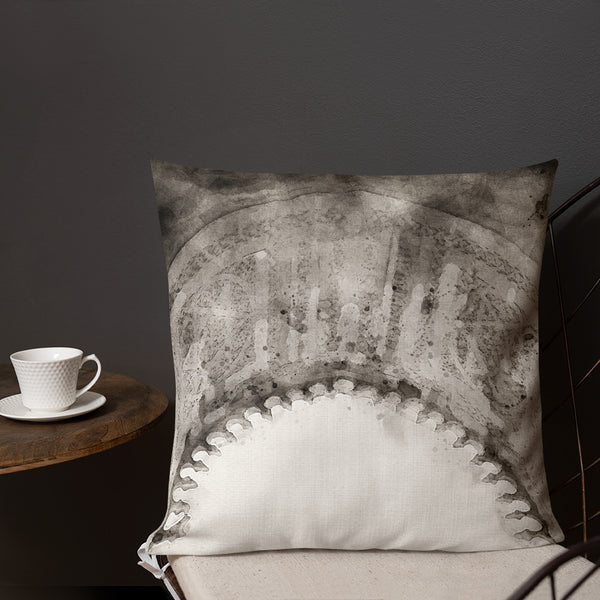 Antique Art Print Decorative Throw Pillow & Cushion  Arch Chair