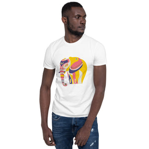 Cotton Unisex T-Shirt Yellow Elephant