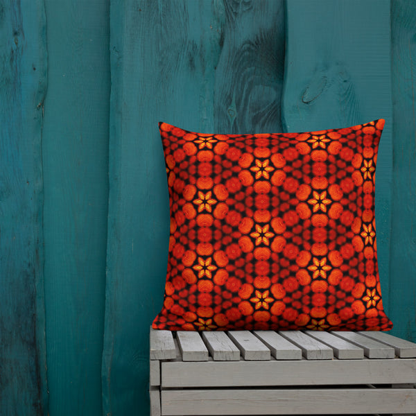 Art Premium  Decorative Throw Pillow & Cushion - Orange Crush