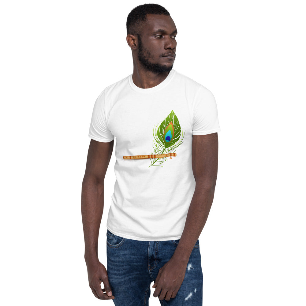 Cotton Unisex T-Shirt Flute Feather