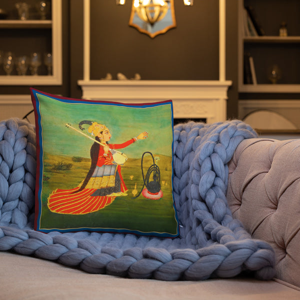 Antique Art Print Decorative Throw Pillow & Cushion Singer Rug