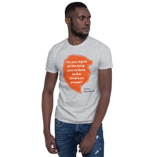 Cotton Unisex T-Shirt Lying Orange