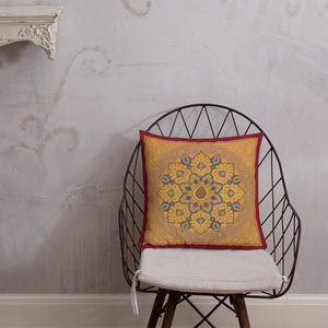 Antique Art Print Decorative Throw Pillow & Cushion Royal Seal chair