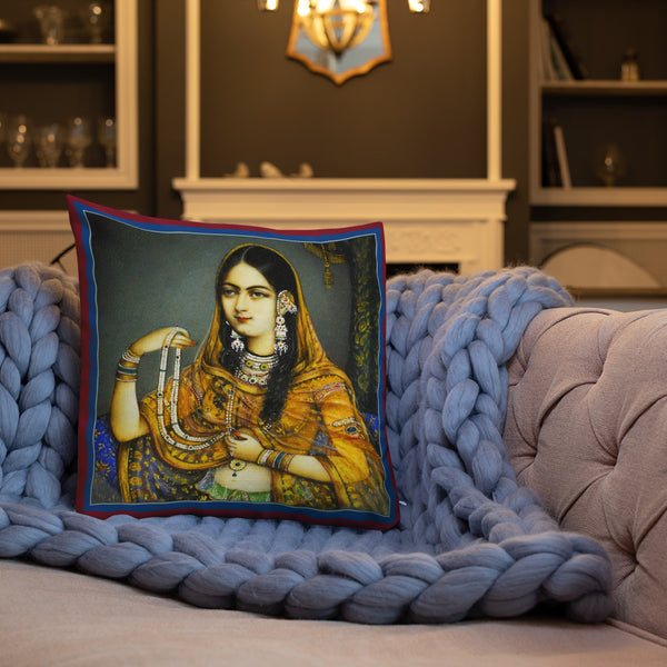 Antique Art Print Decorative Throw Pillow & Cushion Zeenat rug