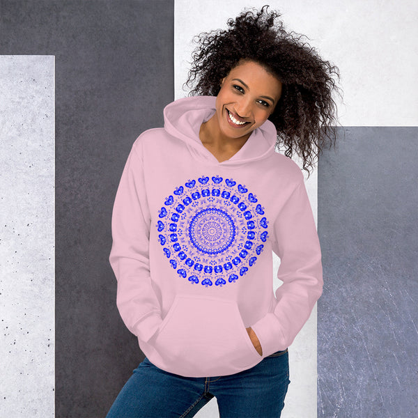 Hoodie Blue Mandala