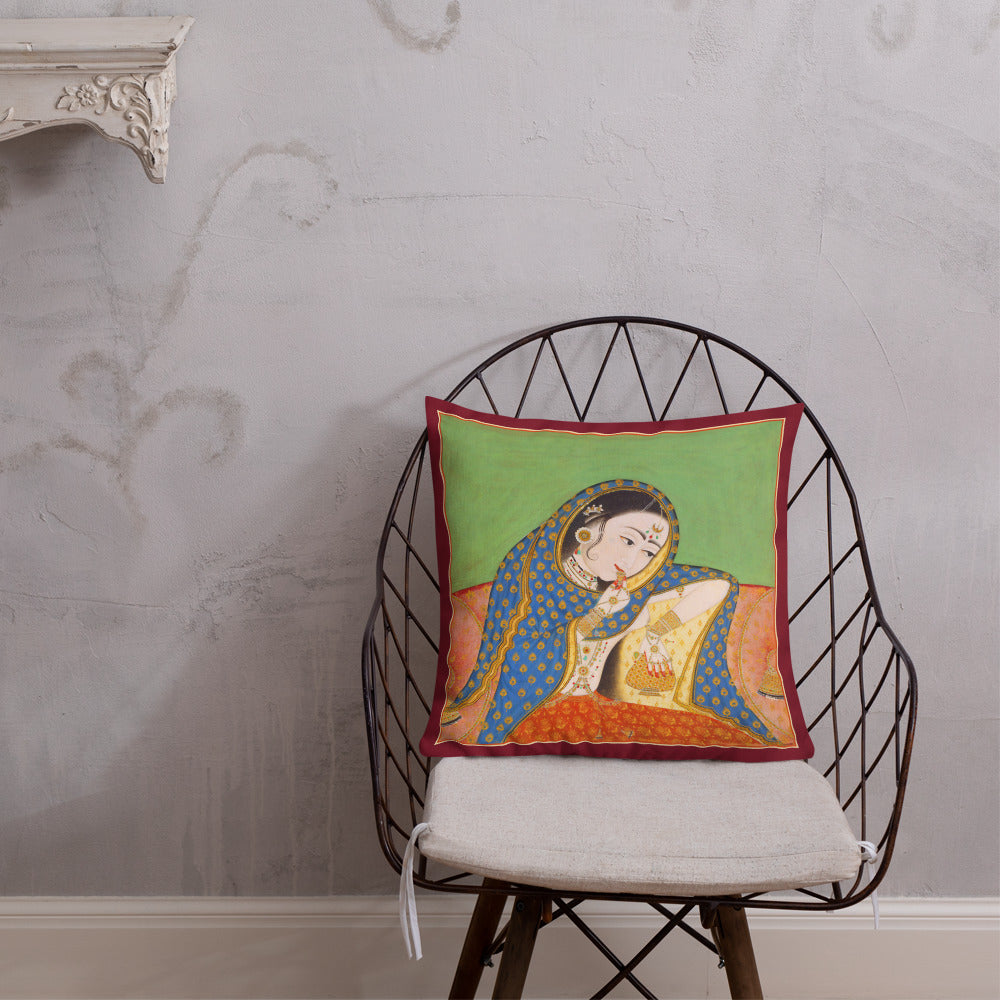 Vintage Art Print  Decorative Throw Pillow / Cushion including insert, 18x18  & 22x22 inches Melancholy