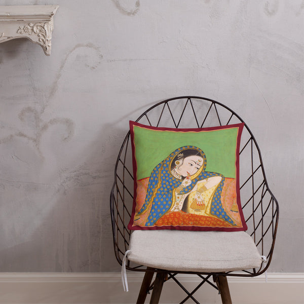 Vintage Art Print  Decorative Throw Pillow / Cushion including insert, 18x18  & 22x22 inches Melancholy