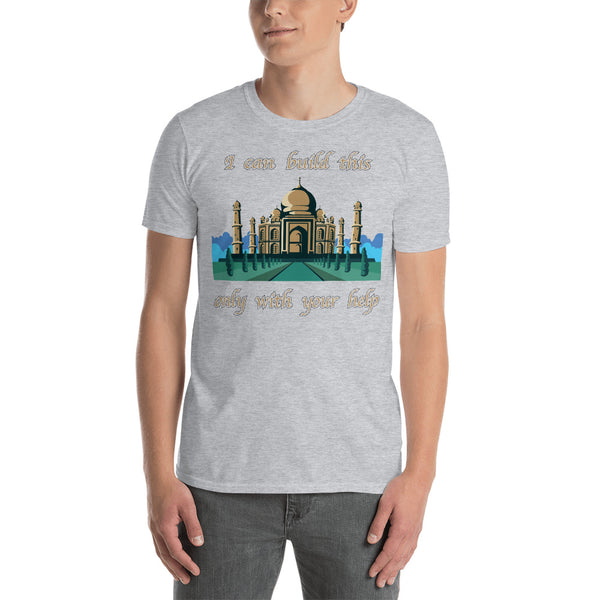 Cotton Unisex T-Shirt Taj Mahal 1