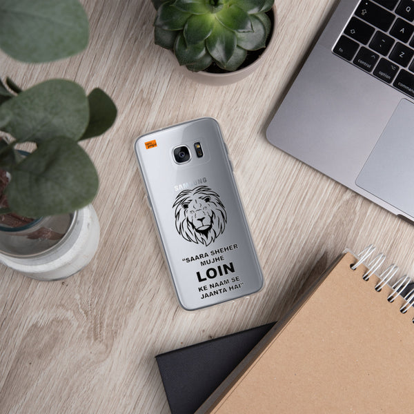 Samsung Case Lion Transparent