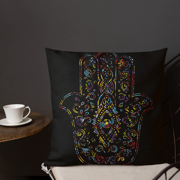 Antique Art Print Decorative Throw Pillow & Cushion - Hamsa