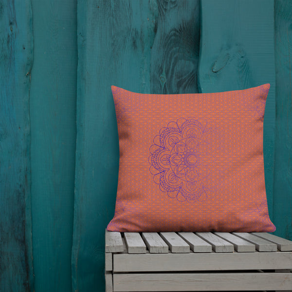 Art Premium  Decorative Throw Pillow & Cushion - Faded Blue