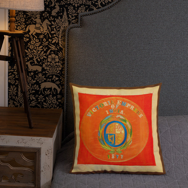 Antique Art Print Decorative Throw Pillow & Cushion Victoria Bed