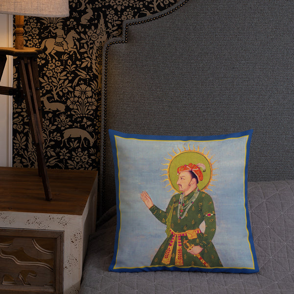 Vintage Art Print  Decorative Throw Pillow / Cushion including insert, 18x18  & 22x22 inches Jahangir 2