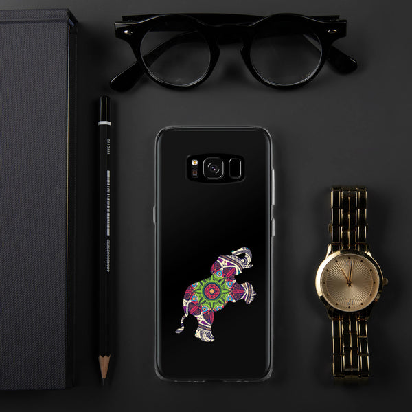 Samsung Case Mandala Elephant Black