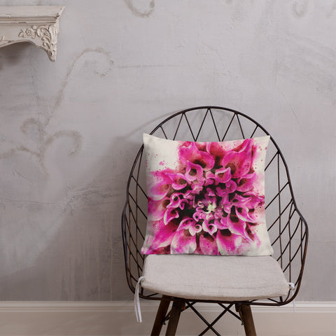 Art Premium  Decorative Throw Pillow & Cushion - Dahlia