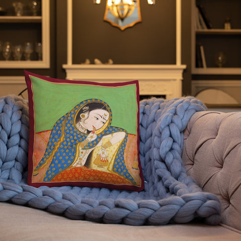 Vintage Art Print  Decorative Throw Pillow / Cushion including insert, 18x18  & 22x22 inches Melancholy