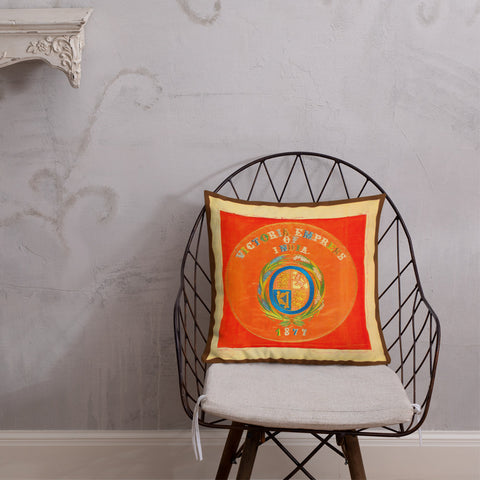 Antique Art Print Decorative Throw Pillow & Cushion Victoria Chair