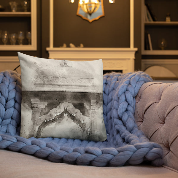 Art Premium  Decorative Throw Pillow & Cushion Jaipur Chhatri rug