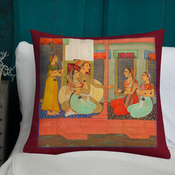 Antique Art Print Decorative Throw Pillow & Cushion Royal Couple
