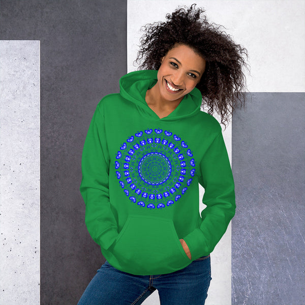 Hoodie Blue Mandala