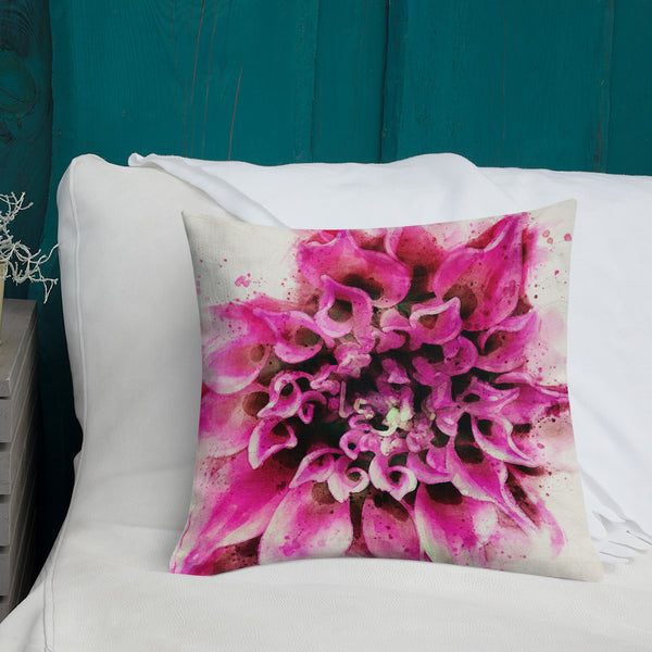 Art Premium  Decorative Throw Pillow & Cushion - Dahlia