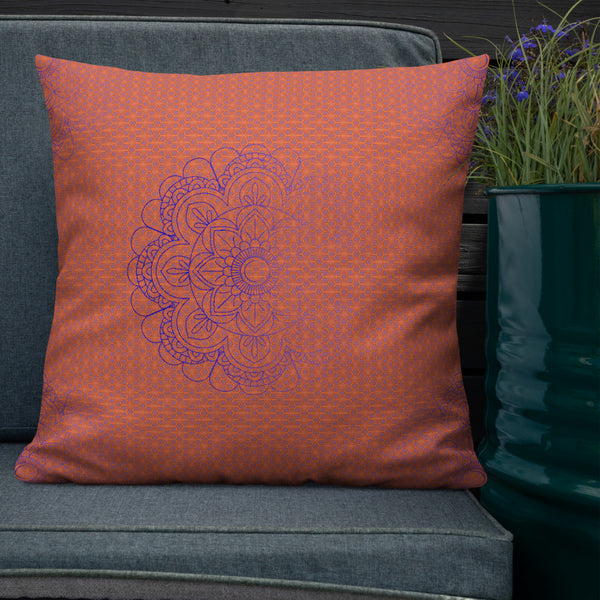 Art Premium  Decorative Throw Pillow & Cushion - Faded Blue