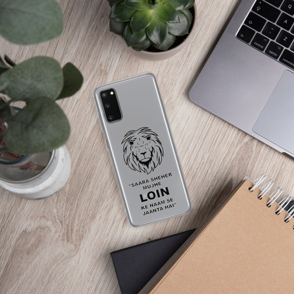 Samsung Case Lion Transparent