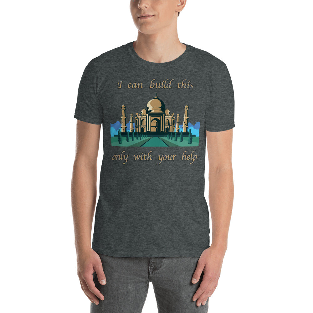 Cotton Unisex T-Shirt Taj Mahal 1