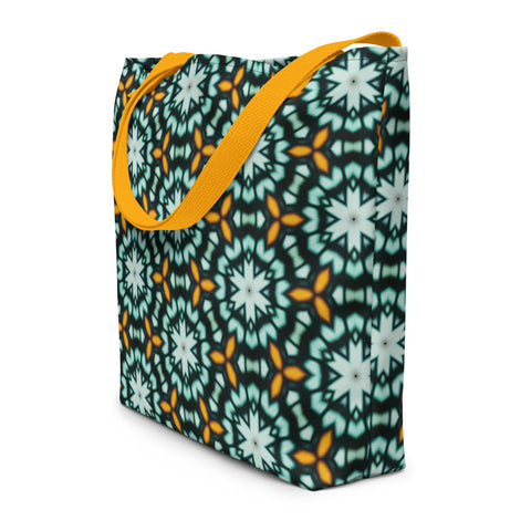 Traditional South Asian Mandala Design Beach Bag