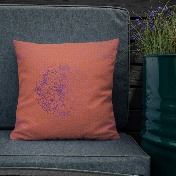 Art Premium  Decorative Throw Pillow & Cushion - Faded Blue