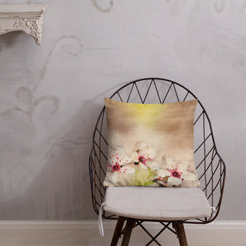 Art Premium  Decorative Throw Pillow & Cushion - Cherry Blossoms